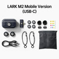 Hollyland Lark M2 Wireless Lavalier Microphone System TX RX Kit 300m Range for iPhone Android Phone Camera Photography Vlog